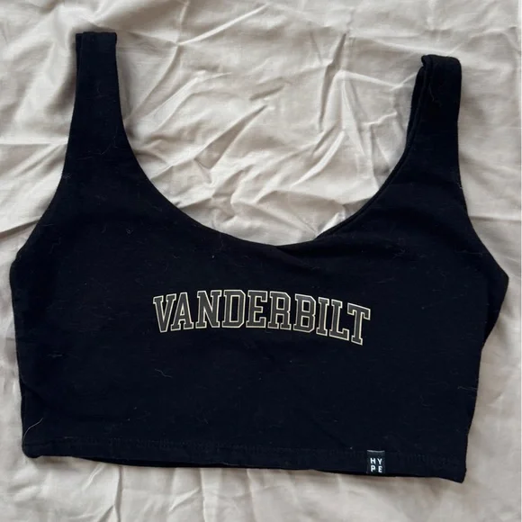 Black Vanderbilt hype & vice Crop Top - Picture 1 of 2